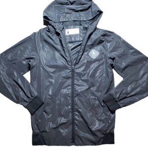 ✌️Dutch Bros Black Reflective Hooded Rain Jacket X-SMALL DB 1992 RARE